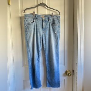 Mother Loose Mid-rise Distressed Hem Size 29